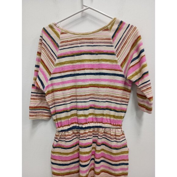 Anthropologie Saturday Sunday Womens Mini Dress Small Striped Terry Casual Beach - Picture 9 of 9